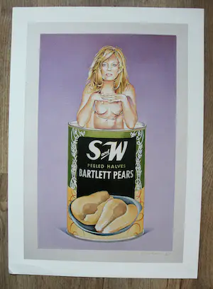 Mel Ramos - offset: Bartlett Pears (laatste exemplaar!) kopen? Bied vanaf 50!