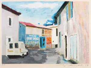 Willem Brauck - Zeefdruk, Grand garage kopen? Bied vanaf 40!