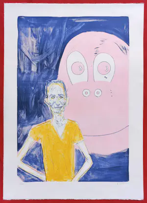 Daniel Richter - Portrait of Jeff Koons, litho (groot!) kopen? Bied vanaf 495!