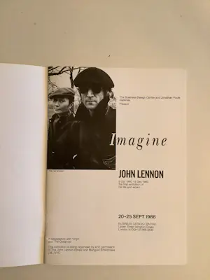 John Lennon - Catalogus John Lennon exhibition Jonathan Poole Galleries 1988 kopen? Bied vanaf 50!