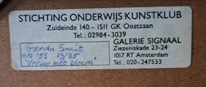 Gerda Smit - Vrouw met bloem kopen? Bied vanaf 120!