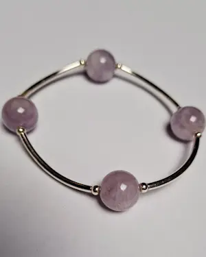 Nieuwe zilveren armband met Amethist  edelsteen kopen? Bied vanaf 37!
