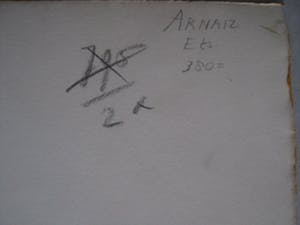 Arnaiz Doroteo - Prominent Spaans Graficus - Grote Ets "Mujer desnuda" - gesigneerd kopen? Bied vanaf 10!