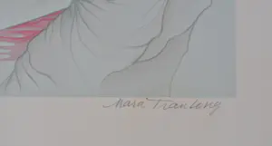 Mara Tran Long - Geisha met een roos, originele gesigneerde lithografie, 1984 kopen? Bied vanaf 60!