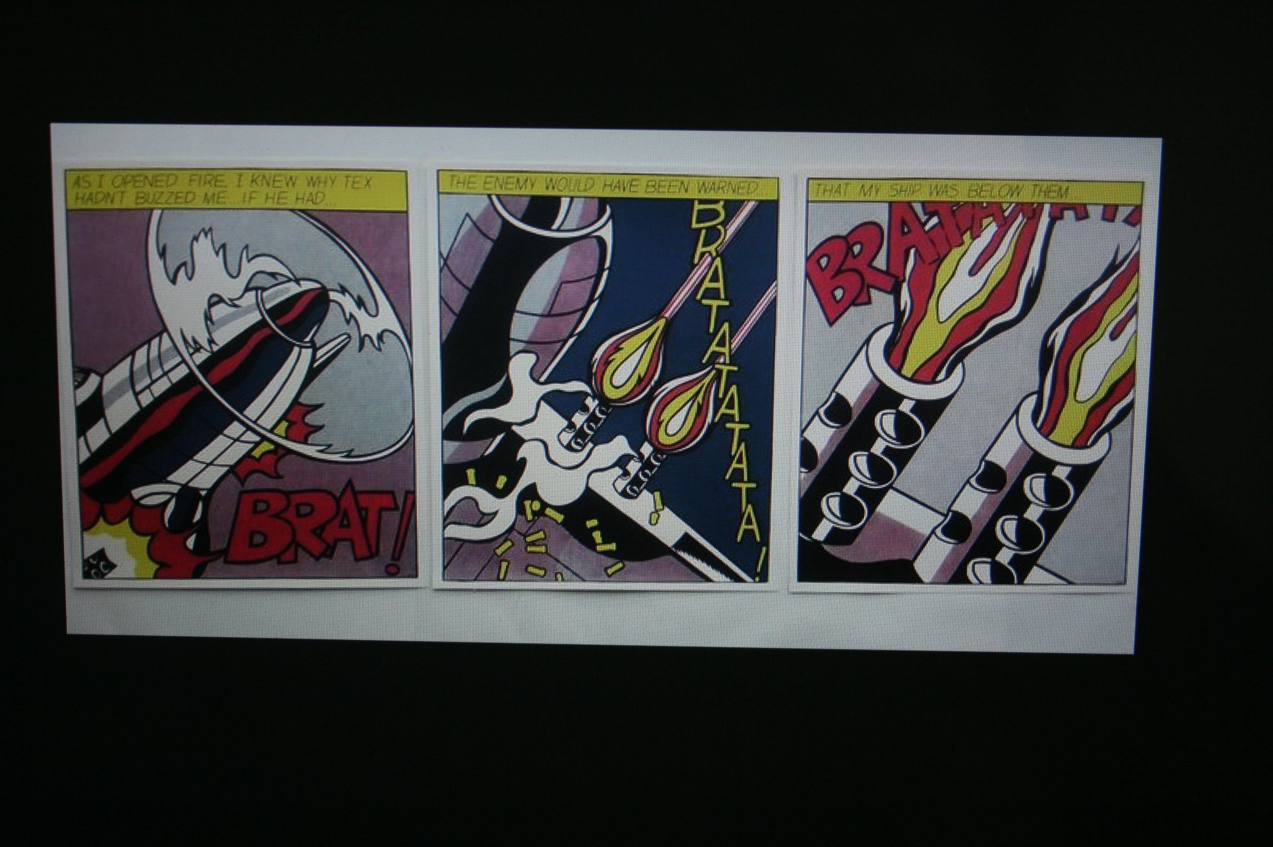 3部作 ロイ・リキテンスタイン ポスター 「As I Opened Fire」 Roy Lichtenstein – As I opened Fire, 1966 – Triptych (3