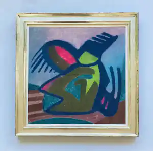 Klaas Boonstra - zonder titel maar met lijst verkocht voor € 158!