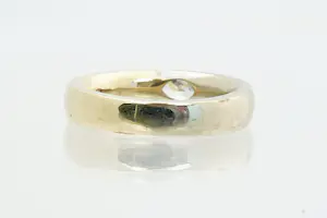 80 - Moderne 14 karaat bi colour gouden solitair ring met ca 0.25 crt diamant kopen? Bied vanaf 520!