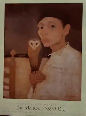 Jan Mankes - Zelfportret met uil verkocht voor € 25!
