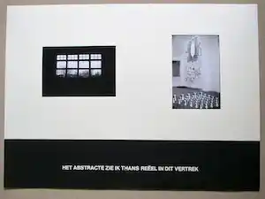 Jan van den Dobbelsteen - Multimediaal Gem. Techniek, Het abstracte zie ik thans reëel in dit vertrek verkocht voor € 36!