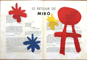 Joan Miro - Derrière Le Miroir - no. 14-15 - Jaar 1948 - Maeght Paris - 2e Editie - Goed kopen? Bied vanaf 50!