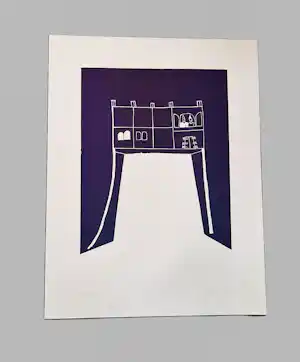 John Studulski - Amsterdam 1985 'nieuwe wilden' kleuren lithografie "V&I" potloodgesigneerd kopen? Bied vanaf 48!