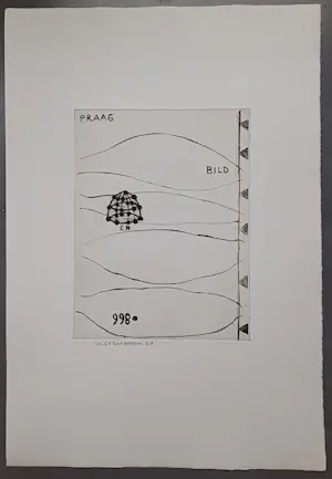 Reinier Lucassen - Praag Bild 998 - gesigneerde ets kopen? Bied vanaf 89!