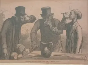 Honore Daumier - Physiologie du buveurs Drinkende mensen kopen? Bied vanaf 100!