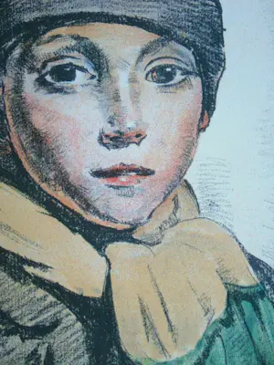 Jean Colin - L'Ecolier - 1931 - Originele lithografie - Gesigneerd kopen? Bied vanaf 50!