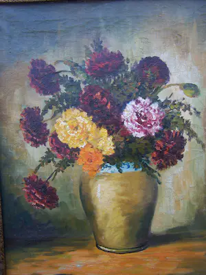 Willem Frederik Markestein - Stilleven met Dahlias kopen? Bied vanaf 50!