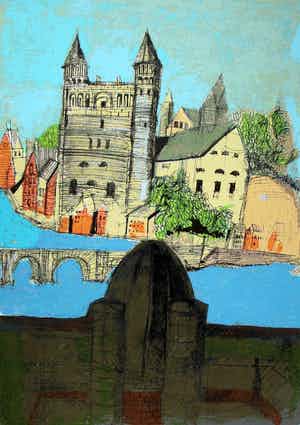 Aldo Rossi - Lithografie: Zonder titel - 1995 verkocht voor € 389!