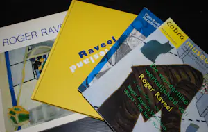 Roger Raveel - 4x: 1 boek (met Hugo Claus) / Raveel in Friesland (hardcover) en 2 gidsen kopen? Bied vanaf 60!