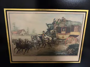 Victor Adam - Triptiek van 3 x 19e-eeuwse Handgekleurde Lithografieën (Paardenkoetsen) kopen? Bied vanaf 240!