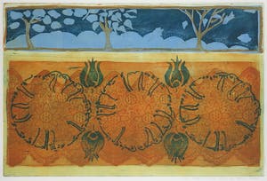 Lukie de Bree - Ets en aquatint, Een robijn - Ingelijst kopen? Bied vanaf 40!
