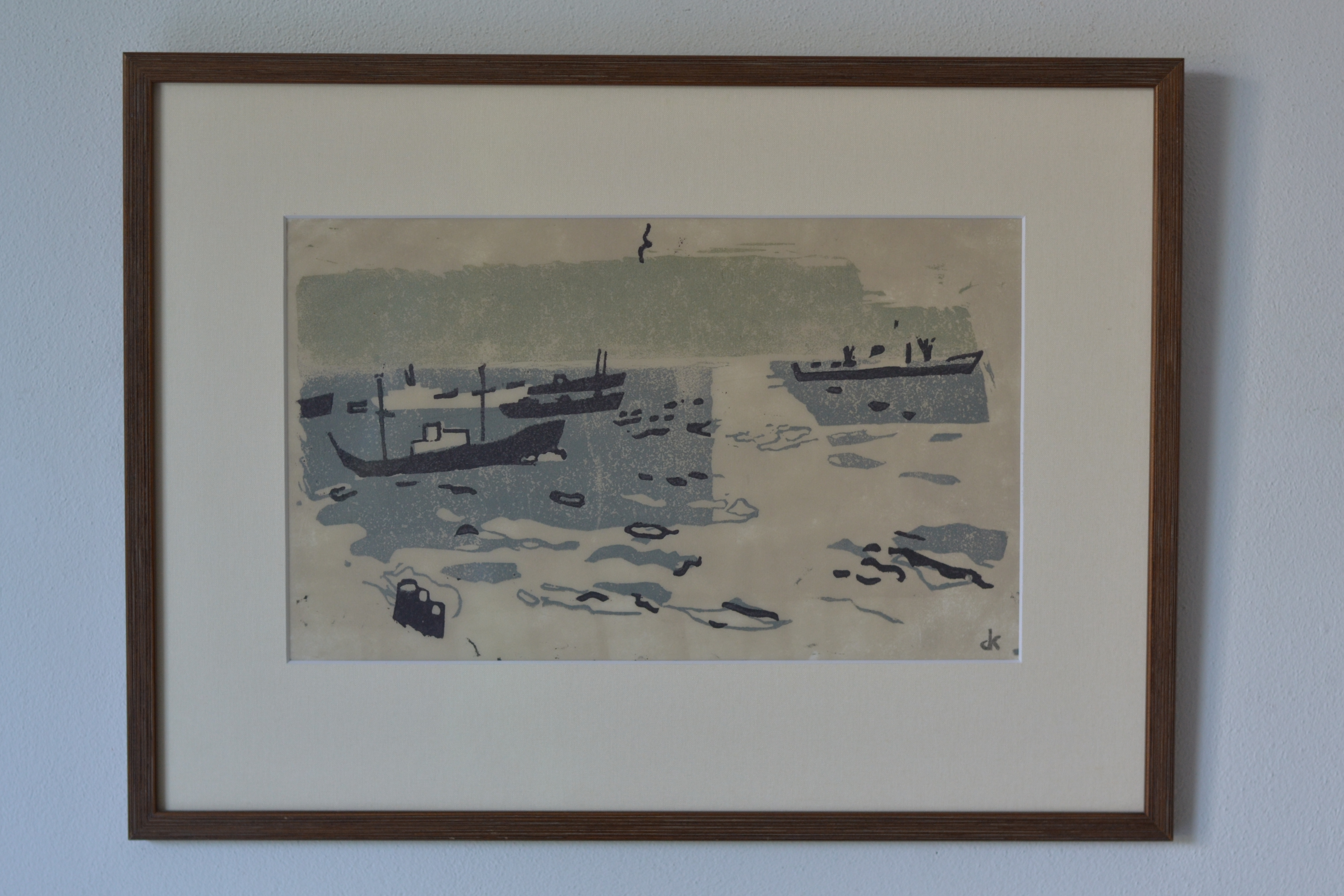Otto B. de Kat - Havenlandschap kopen? Bied vanaf 160!