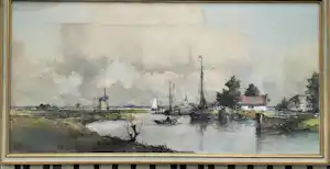 Marius de Jongere - Kompleet hollands landschap verkocht voor € 213!