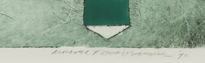Michel van Overbeeke - Kleurenets met bladgoud, Mountain story I - Ingelijst kopen? Bied vanaf 50!