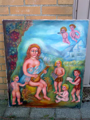 Niet of onleesbaar gesigneerd - Venus avec des enfants kopen? Bied vanaf 1!