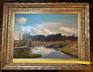 Max Wolf - Flusslandschaft kopen? Bied vanaf 350!