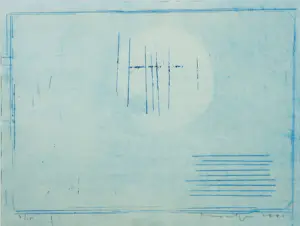 Jan Montyn - Kleurets op papier, Zonder titel - Ingelijst kopen? Bied vanaf 90!