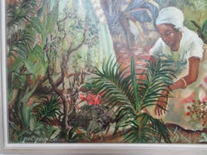 Niet of onleesbaar gesigneerd - Dames figuren in de jungle kopen? Bied vanaf 1!
