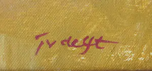 Jan van Delft - Acryl op doek, Tulp (groot) kopen? Bied vanaf 200!