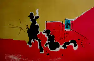 Constant - Ingelijste kleurenlitho: 'Japanese love Call' verkocht voor € 595!