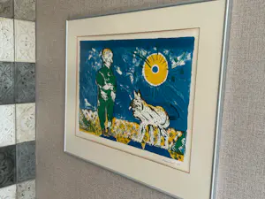 Lucebert - Man met hond kopen? Bied vanaf 220!