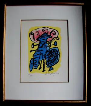 Corneille - Ingelijste zeefdruk: Trois images d'un été - 1992 kopen? Bied vanaf 225!