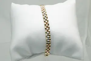 75 - Schitterende 14Krt tri-color Rolex-model armband - president schakel kopen? Bied vanaf 550!