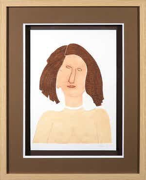 Reinhoud D'Haese - Aquatint uit de portfolio Impromptu - Ingelijst verkocht voor € 170!