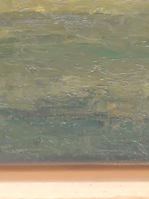 Ad van der Kop - Polderlandschap met korenschoven onder een dreigende lucht kopen? Bied vanaf 45!
