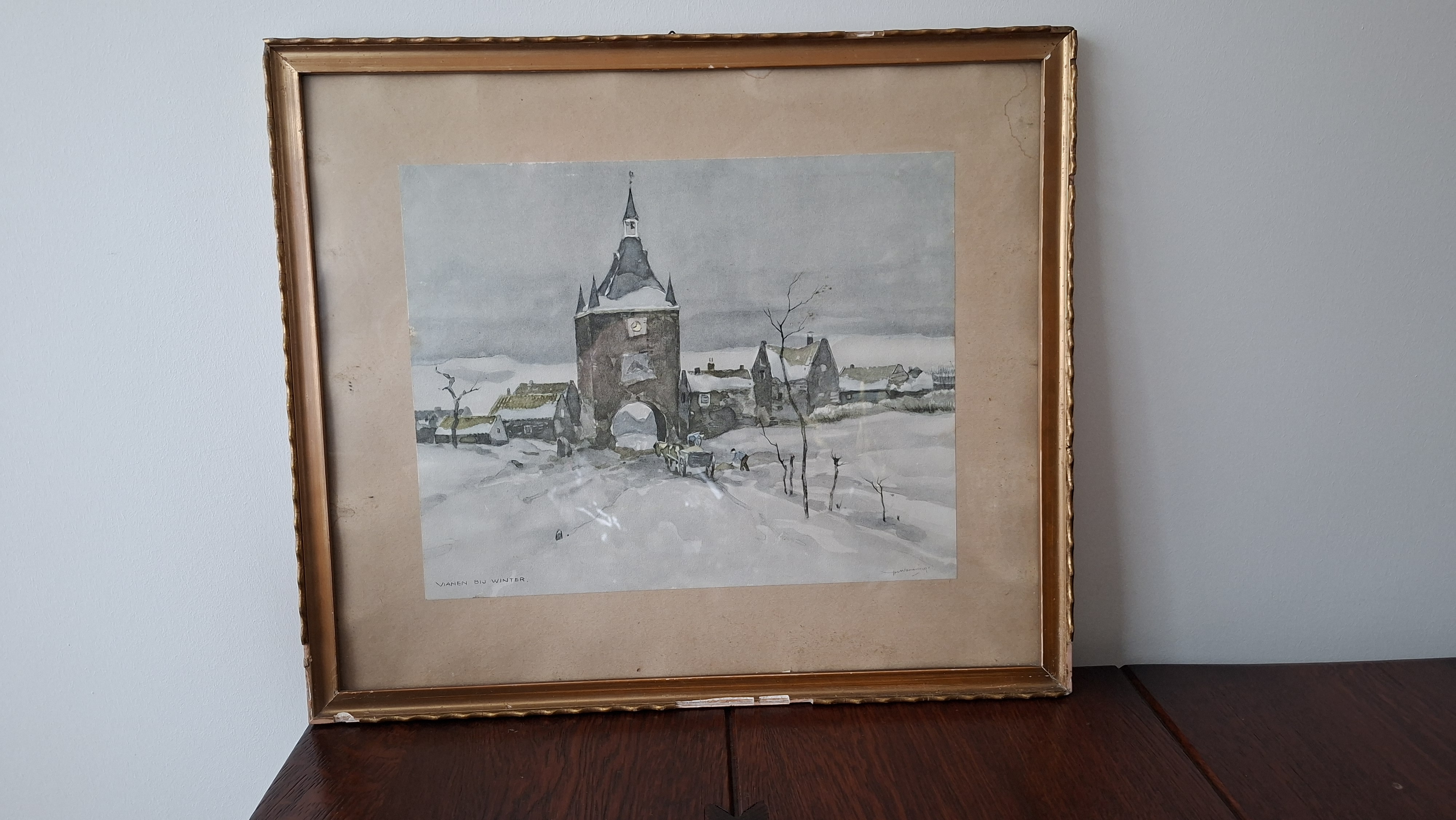 Ype Wenning - Stadspoort Vianen, Vianen bij winter kopen? Bied vanaf 150!
