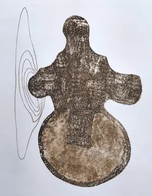 Jan Montyn - Kurma, reïncarnatie als een schildpad, aquatint ets kopen? Bied vanaf 80!