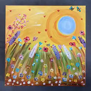 Marianne Bey - Flowerfield verkocht voor € 50!
