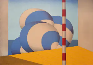 Marinus Fuit - steendruk - Blauw witte Ballonnen - ingelijst - 25733 kopen? Bied vanaf 45!