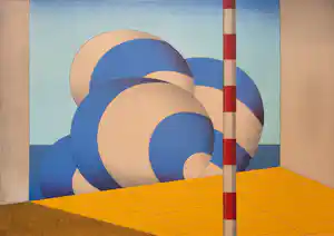 Marinus Fuit - steendruk - Blauw witte Ballonnen - ingelijst - 25733 kopen? Bied vanaf 45!