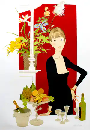 Philippe Henri Noyer - „Femme Chez Maxim“ - Auflage von 325 - signiert - (100 x 66 cm) kopen? Bied vanaf 280!