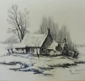 Paul Boonaert - Winters landschap kopen? Bied vanaf 25!