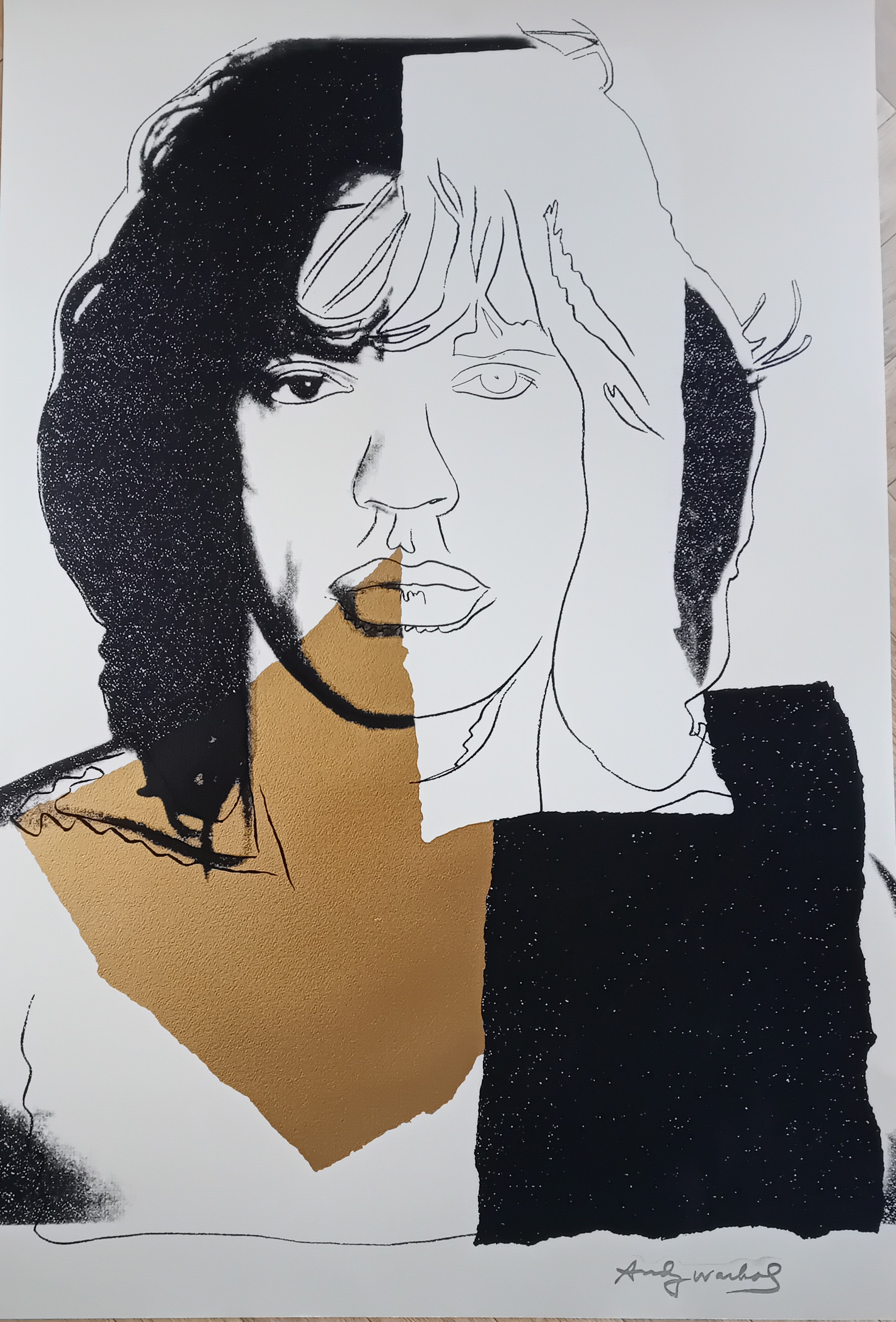 Andy Warhol - Kleurenzeefdruk MICK JAGGER (seabird edition) ZEER GROOT!!! kopen? Bied vanaf 375!