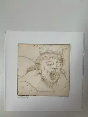 Herman Gordijn - Ets en luxe editie boek Binnenste Buiten - 2009 - verkocht voor € 75!