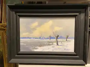 Henk Poeder - Hollands winterlandschap verkocht voor € 78!