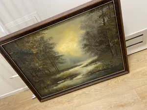 Niet of onleesbaar gesigneerd - Antiek schilderij boszicht kopen? Bied vanaf 1!