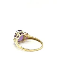 Colorful modern Ring in 9 Karat (375) with Amethyst and Topas - as new kopen? Bied vanaf 100!