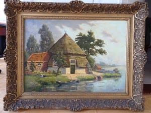 Jacob van Rossum - Boerderij met bootje aan het water en vergezicht kopen? Bied vanaf 165!